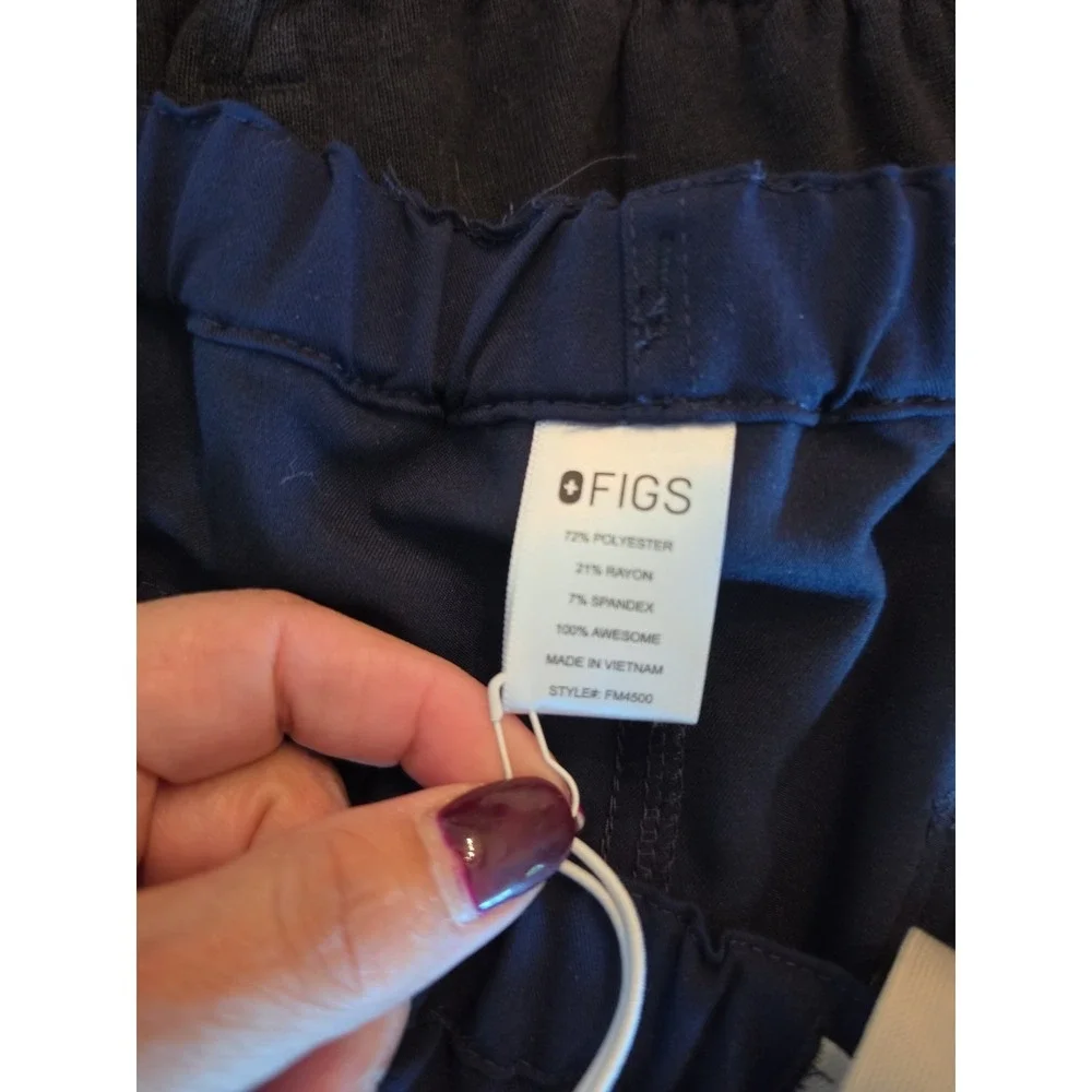 NWT FIGS Men's Pisco Basic Scrub Pants Navy Blue SZ S FM4500 Straight Leg